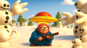 Granny and Snowmen HD icon